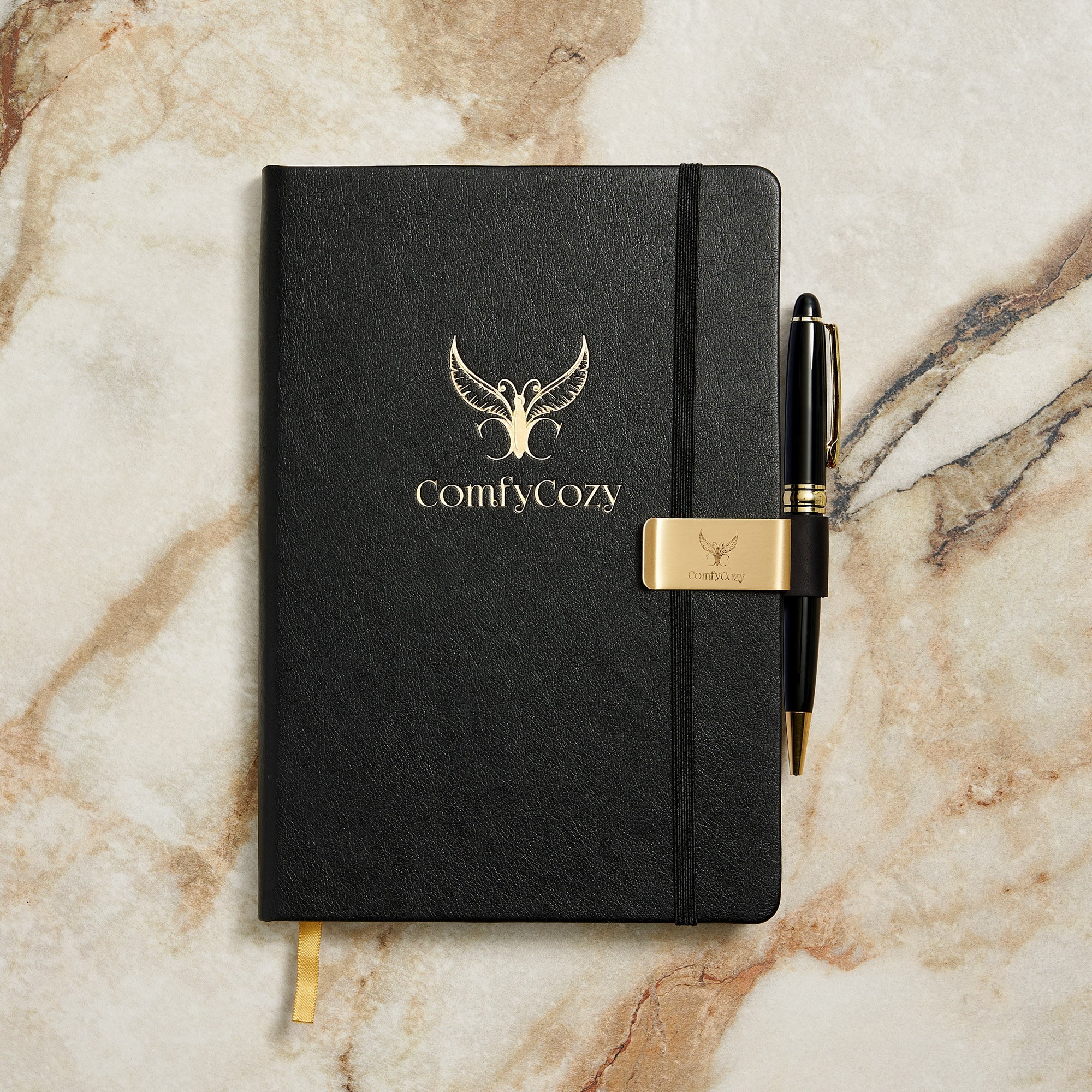 ComfyCozy Leather Notebook Pen Set