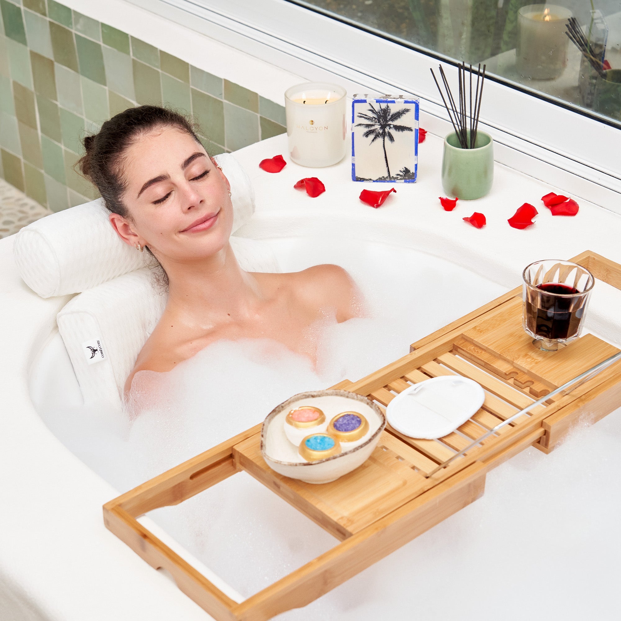 ComfyCozy Luxury Bath Pillow Set