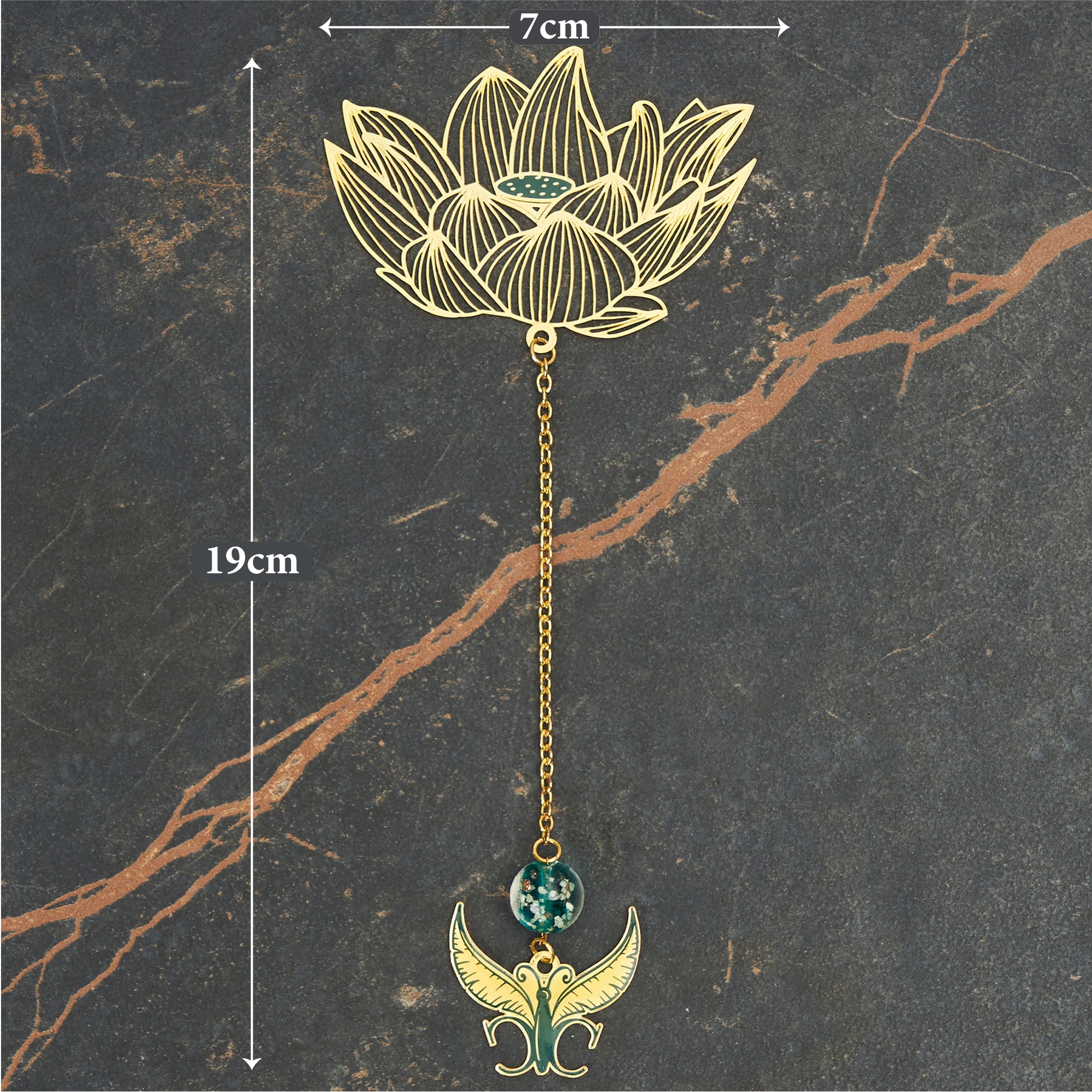 ComfyCozy Metal Flower Butterfly Bookmark