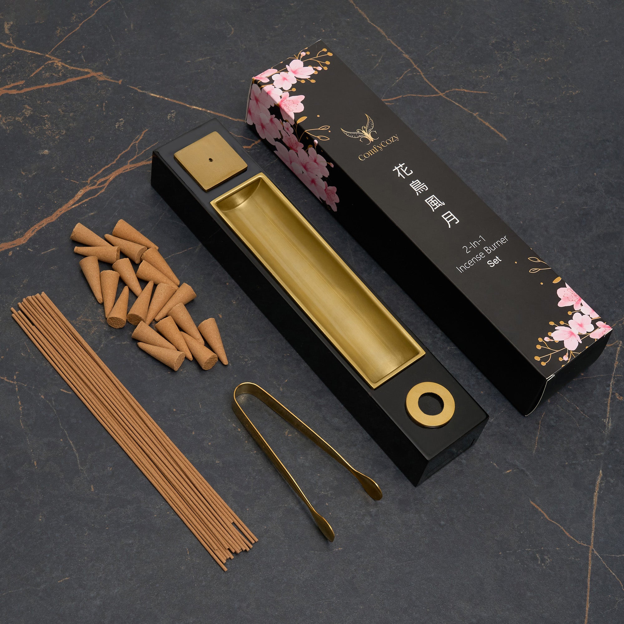 ComfyCozy Japanese Incense Burner Set