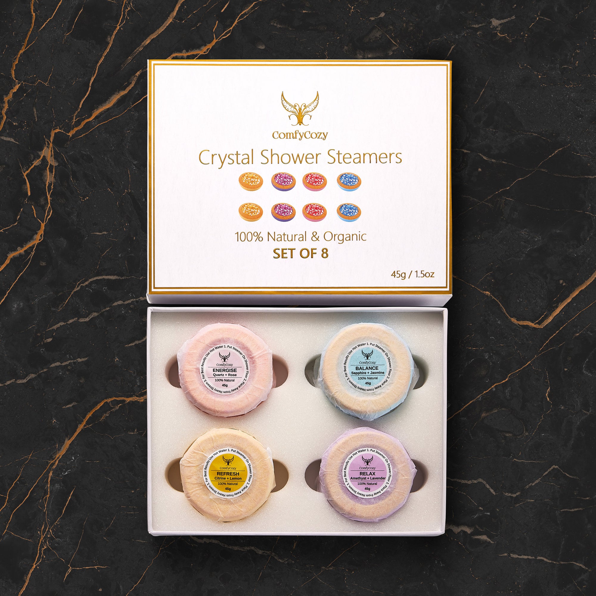 ComfyCozy Crystal Shower Steamers