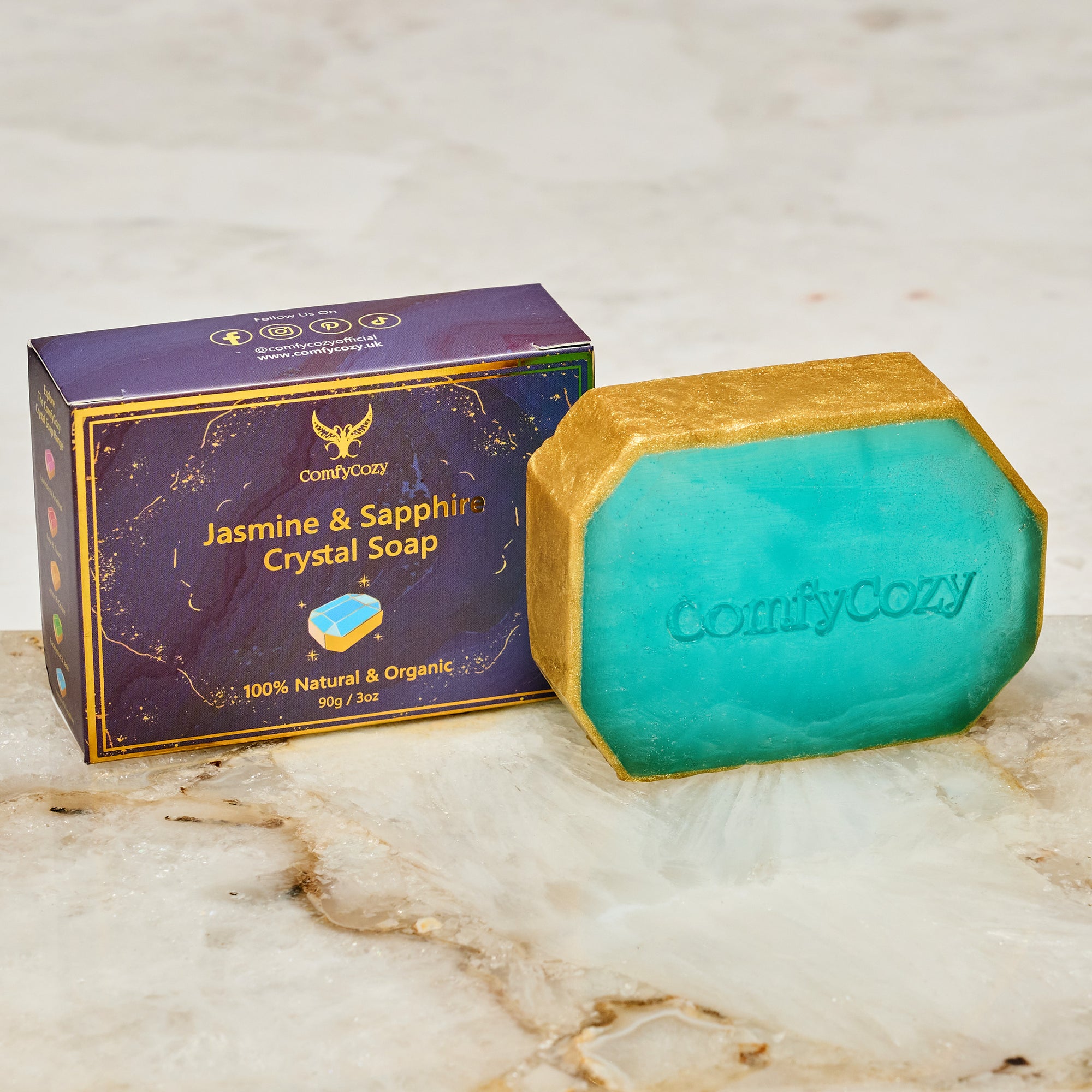 ComfyCozy Crystal Soap Natural Organic Soaps Bars Hand Soap