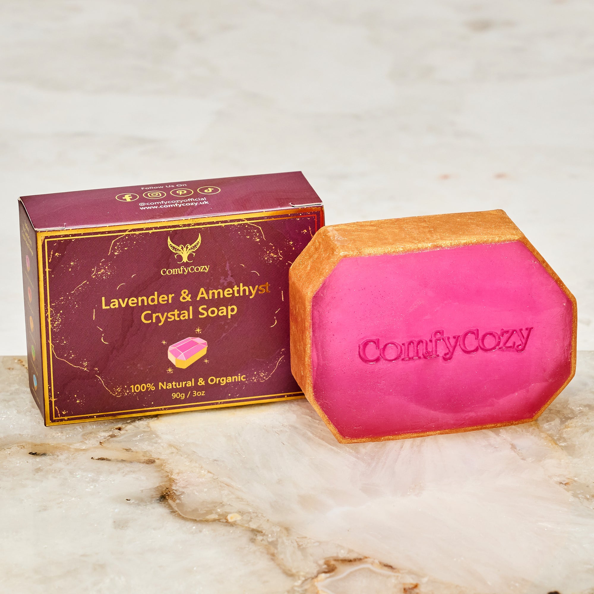 ComfyCozy Crystal Soap Natural Organic Soaps Bars Hand Soap